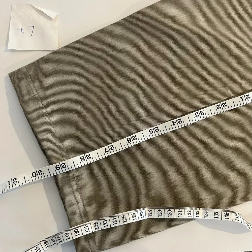 LL Bean Vintage Bayside Wrinkle Free Pleated Twill Cotton Pants w/ Comfort Waist - Picture 10 of 10